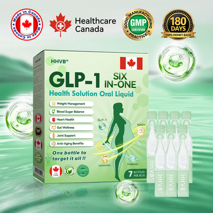 Negozio ufficiale | HHVB®🌟🌟 GLP-1 Soluzione salutare Sei in uno in forma liquida orale (Solo una dose al giorno, cambiamenti visibili in 7 giorni) ✅ Per obesità, salute cardiovascolare, diabete, apnea del sonno, problemi articolari e altro.