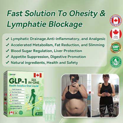 Negozio ufficiale | HHVB®🌟🌟 GLP-1 Soluzione salutare Sei in uno in forma liquida orale (Solo una dose al giorno, cambiamenti visibili in 7 giorni) ✅ Per obesità, salute cardiovascolare, diabete, apnea del sonno, problemi articolari e altro.